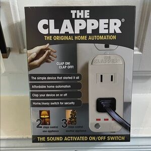 The Clapper Sound Activated On/Off Switch - White NWT!! Sealed Box